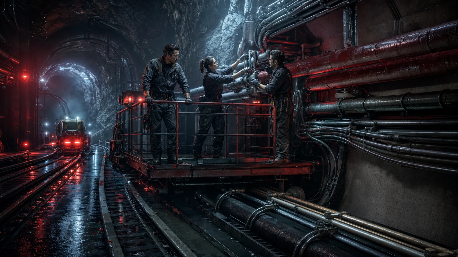 Yetişkin ekipler mutabakat hatları ve özel ajanlar üzerinde çalışırken gece doğruluk rölesi ağı