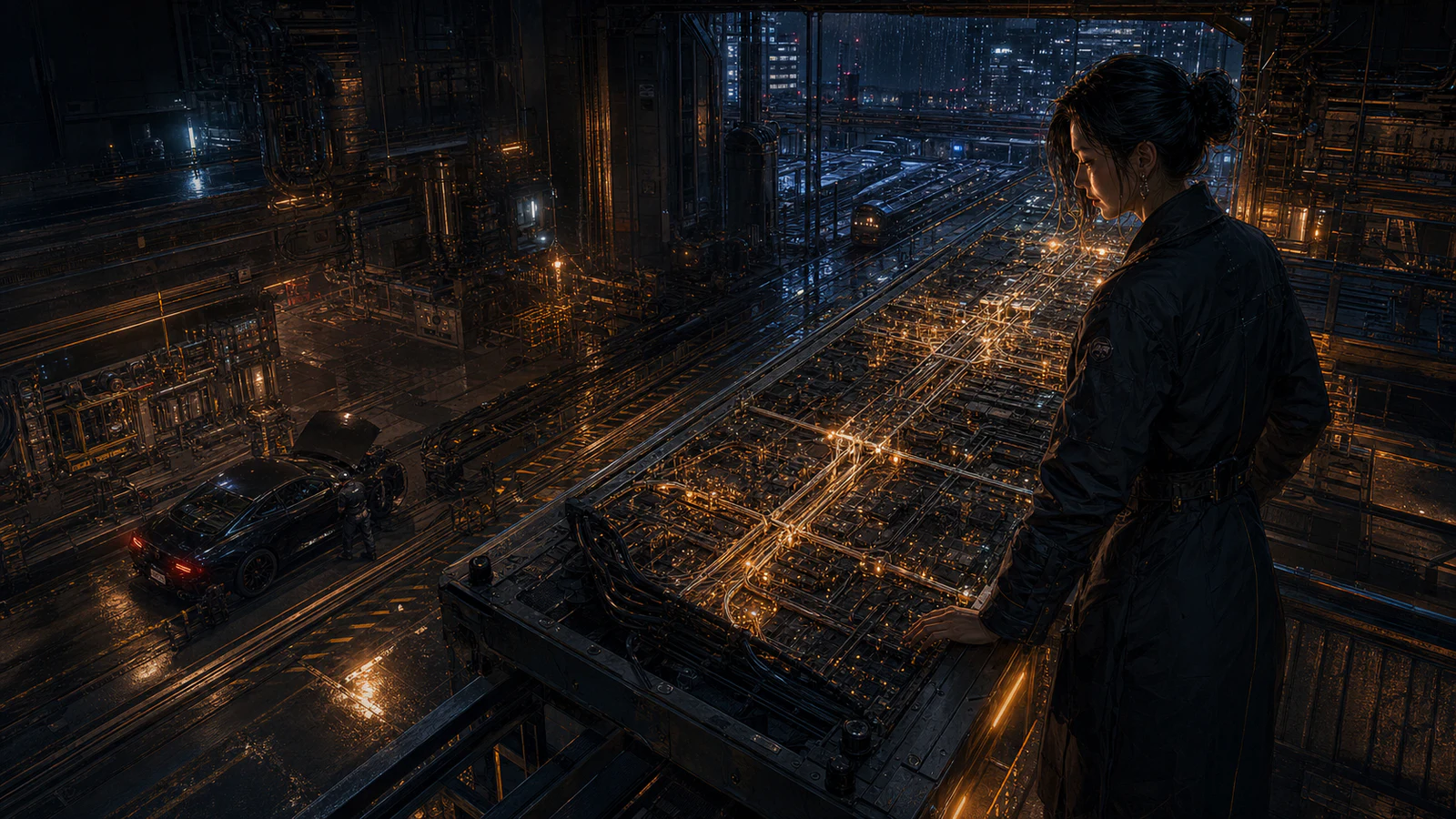 Ash Run infrastructure command above the night routes